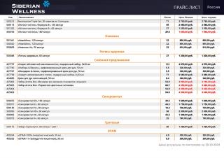 прайс сибирское здоровье 2024